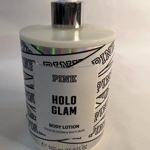 RARE VICTORIA’S SECRET PINK HOLO GLAM FRAGRANCE BODY LOTION CREAM 16.9 oz NEW